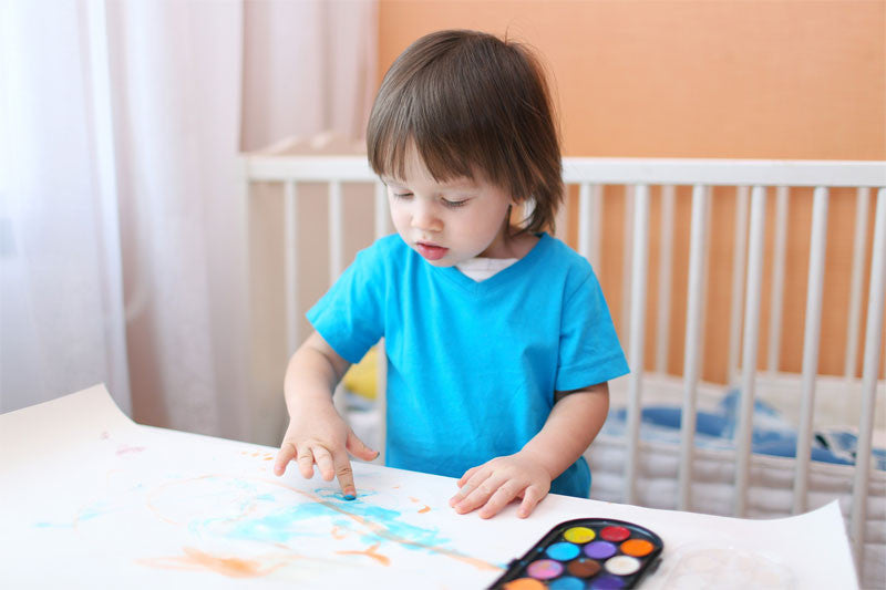 Teach your kids Finger Painting